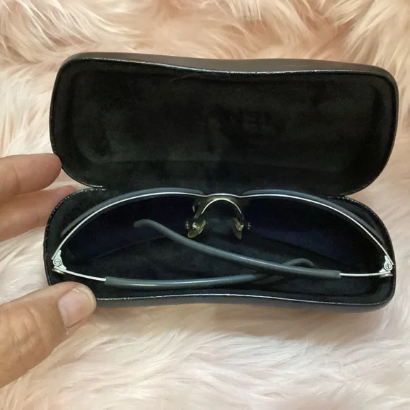 Chanel sunglasses with Chanel case in good condition. s-l400.jpg main image 2